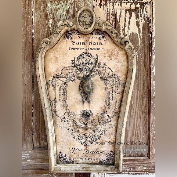 Redesign Decor Transfer ~ ANTIQUE IMPRINT ~ Rare ~ (Retired design) 24” x 34” - Picture 4 of 5
